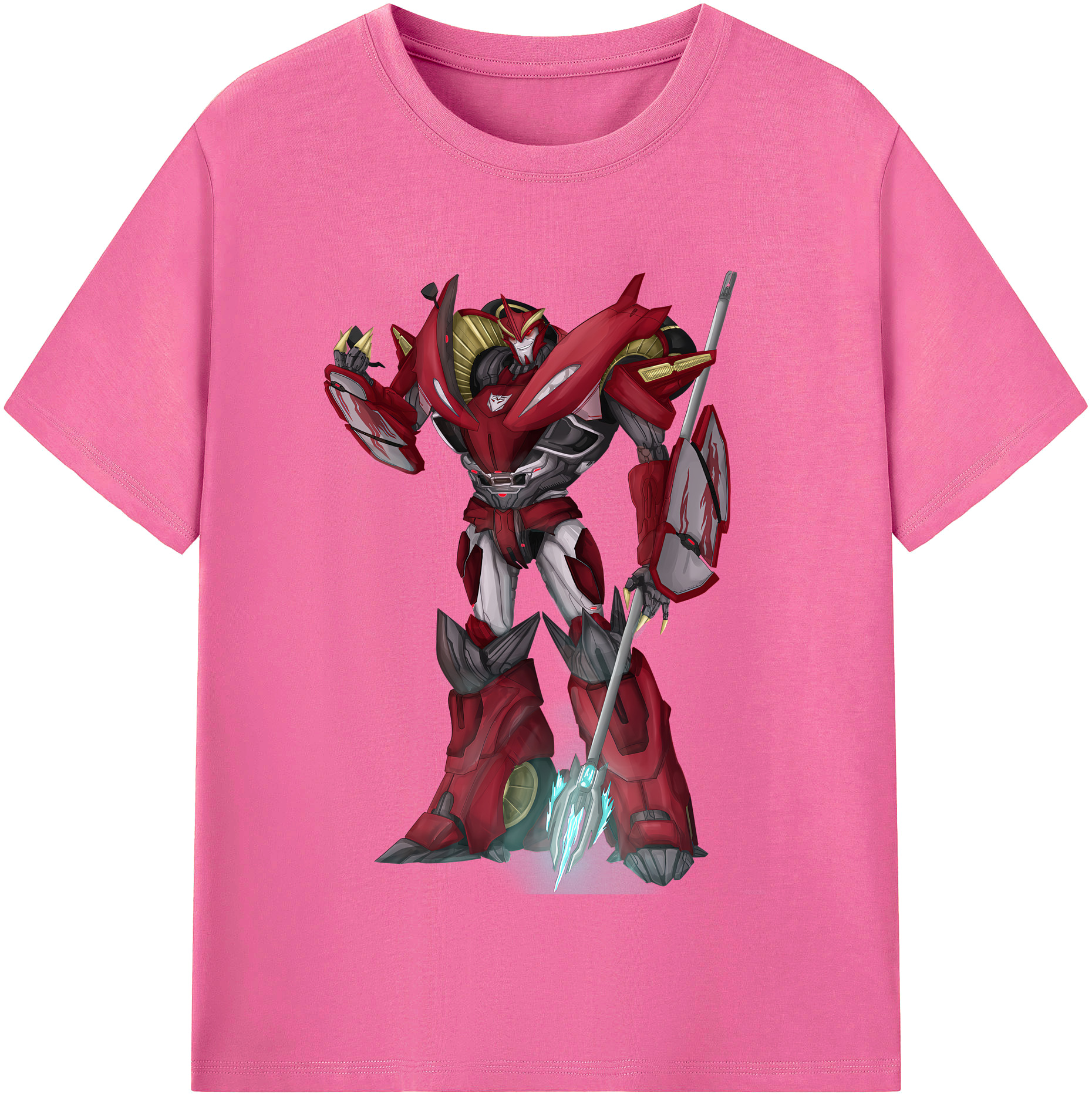 （画像用） Transformers トランスフォーマー レディースカジュアルプリントTシャツ（綿100％）